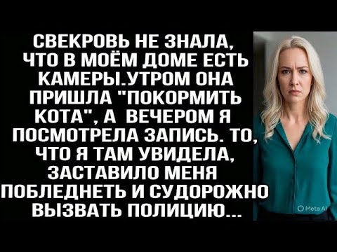 Видео: Свекровь не знала, что в моём доме есть камеры. После её визита я посмотрела запись и ужаснулась
