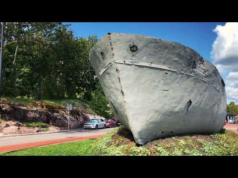 Видео: Бетонный корабль в Выборге