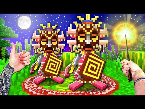 Видео: ЭКСТРЕМАЛЬНАЯ БИТВА С АБОРИГЕНАМИ! МАГИЯ В МАЙНКРАФТ