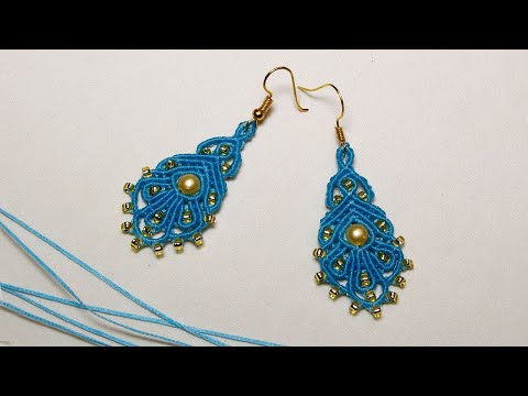 Видео: СЕРЬГИ МАКРАМЕ. MACRAME EARRINGS.