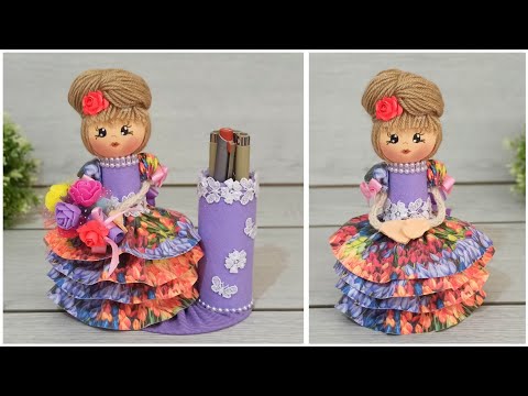 Видео: Сделай сам! /Больше не буду выбрасывать пустые катушки с нитками  Милый держатель для детских ручек😍