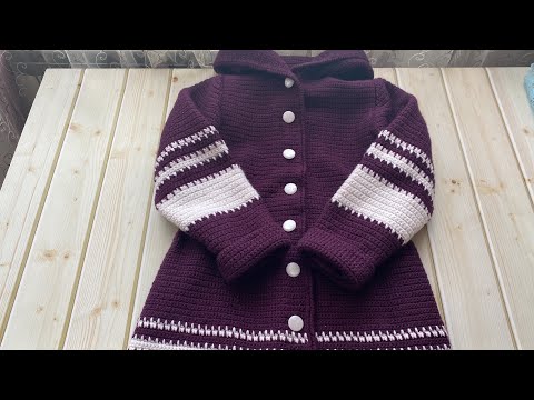 Видео: Теплое пальто крючком с подкладом/Два образца.@Marina_Nikitina