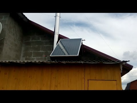 Видео: Изготовление водяного солнечного коллектора Часть 4 ( Испытание собранного коллектора)