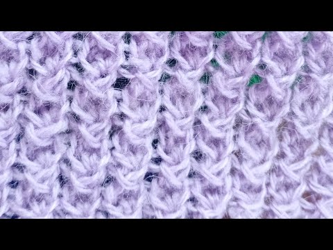 Видео: Beautiful, stable, unusual knitting pattern. Красивый, устойчивый, необычный узор спицами .