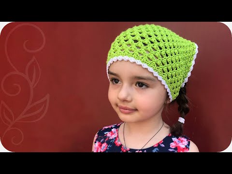 Видео: ✅Летняя косынка, вязание крючком для начинающих, crochet.