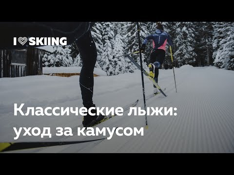 Видео: Классические беговые лыжи. Как ухаживать за камусом