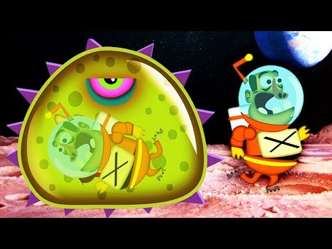 Видео: ХИЩНЫЙ СЛИЗЕНЬ ест ЛУНАТИКОВ игра про ГОЛОДНОГО СЛИЗНЯ Tales from Space: Mutant Blobs Attack