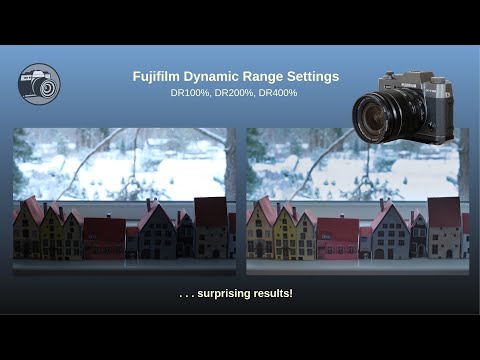 Видео: Настройки динамического диапазона Fujifim (DR100%–DR400%) — результаты, шум, рекомендации
