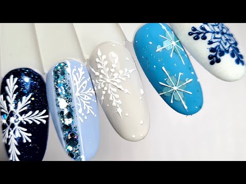 Видео: ❤ 5 СХЕМ СНЕЖИНОК ❤ СОХРАНЯЙ И ПОВТОРЯЙ ❤  #nails  #innamaksimova