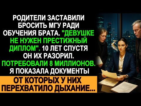 Видео: Бросила МГУ ради брата — через 10 лет он их разорил. 8 миллионов и документы, от которых все ахнули!