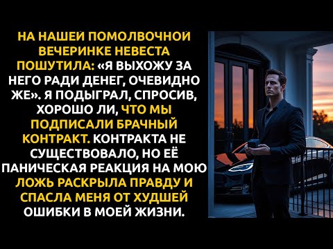 Видео: НА ПОМОЛВКЕ она пошутила: «Я выхожу за него РАДИ ДЕНЕГ». Ложь про брачный контракт раскрыла правду.