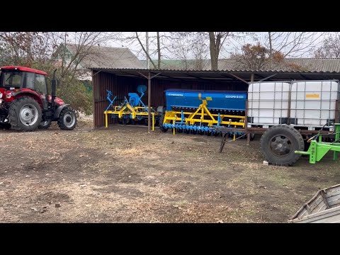Видео: До весни! Техніка під новозбудованим навісом на зиму!