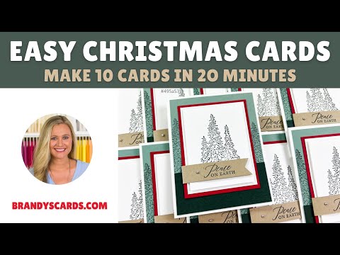 Видео: Простые рождественские открытки в последнюю минуту? Сделайте эти 10 из 20 🎄