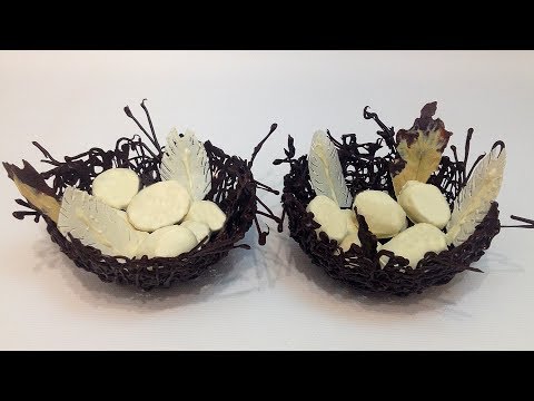 Видео: ДЕСЕРТ "ШОКОЛАДНОЕ ГНЕЗДО" ("chocolate nest" dessert)