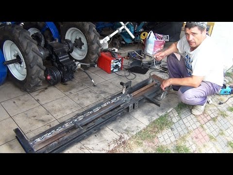 Видео: Усиливаю раму мототрактора мини-трактора