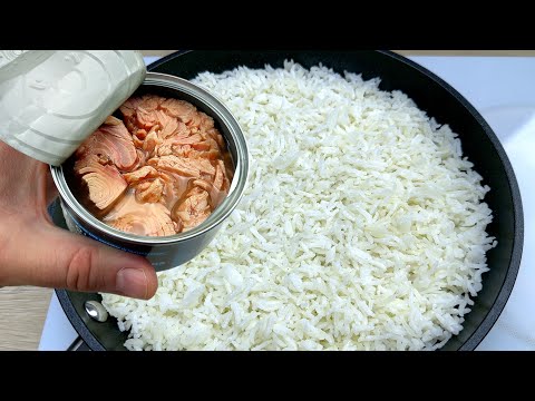 Видео: Просто положить консервированный тунец в рис? Это блюдо такое простое, но такое вкусное! # 307