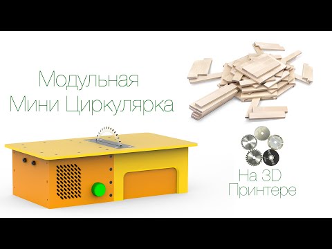 Видео: Модульная Мини Циркулярка (На 3D Принтере)