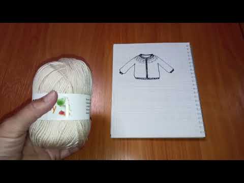 Видео: Кардиган спицами с круглой кокеткой , 1 часть МК