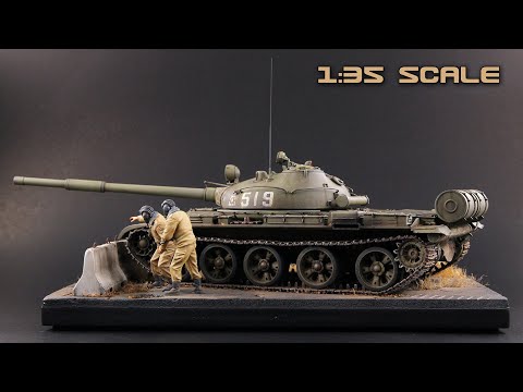 Видео: T62 (1/35 Scale  model ) T62 ( Масштабная модель 1/35 )