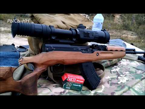 Видео: КАРАБИН СКС С РАЗНЫМИ ПРИЦЕЛАМИ (ОБВЕСОМ)