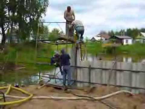 Видео: Погружение ПВХ шпунта марки CL-9900 в Татарстане