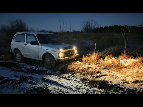 Видео: На НИВЕ На рыбалку. Бездорожье, лесные дороги. Готовим еду на костре. Рыбалка на поплавочку. 