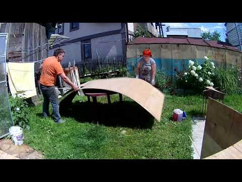 Видео: Автодом из ПАЗика часть 9. Одеваем каркас фанерой, обзор и пробная  установка стиральной машинки