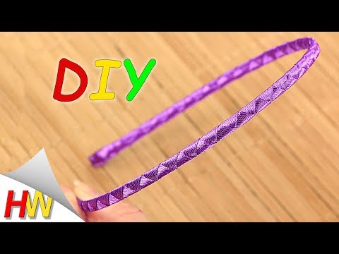 Видео: Как оплести ободок двумя лентами? САМЫЙ ПРОСТОЙ СПОСОБ🌸 Канзаши для начинающих.Мк