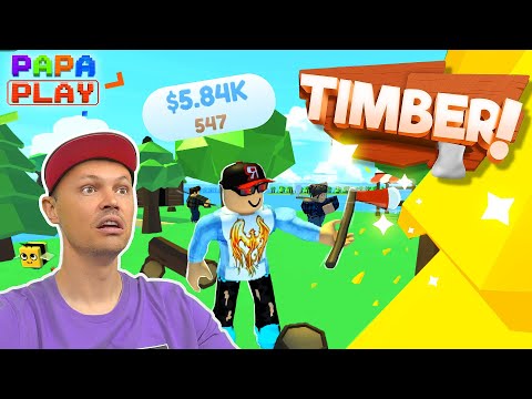 Видео: Стал дровосеком в Timber! 🌲