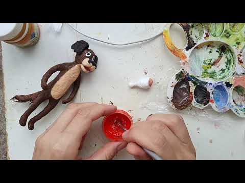 Видео: МК "собака" из м/ф "жил-был пёс" часть 2 Покраска