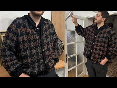 Видео: Как сделать оверсайз кардиган крючком с техникой вязания и ткачества? 🧶 #crochet