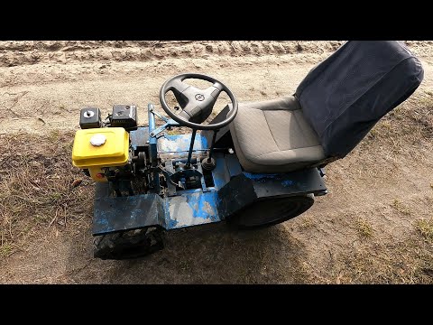 Видео: Мини трактор Текстолит 7л.с. Быстрый