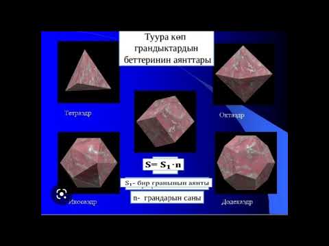 Видео: Көп грандыктын беттеринин аянттары көнүгүү иштөө 2саат