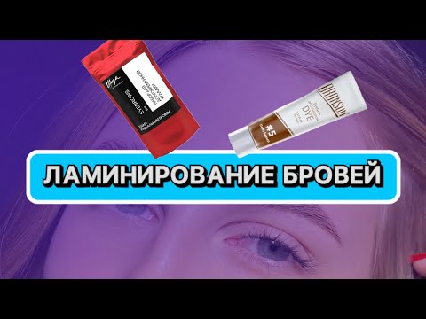 Видео: ЛАМИ БРОВЕЙ И ОКРАШИВАНИЕ BRONSUN / подробный урок