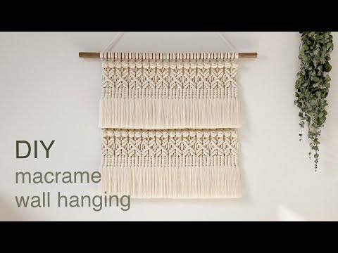 Видео: DIY | macrame wall hanging | макраме настенный