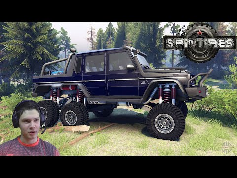 Видео: Mercedes-Benz G class 6x6 для Spintires. Мощь Гелика.