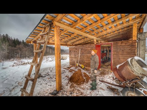 Видео: СТРОЮ ДОМ / Перехожу на внутренние отделочные работы / ВЫПАЛ СНЕГ!