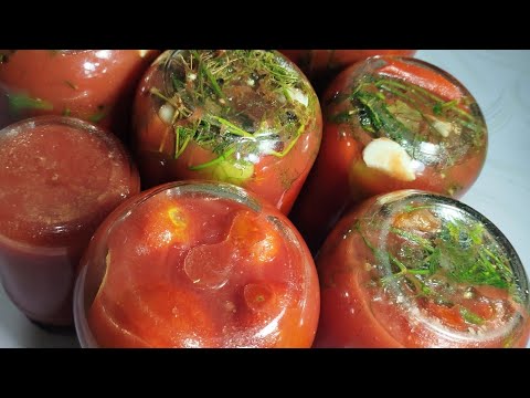 Видео: Помидоры в Собственном соку на зиму. Tomatoes in their own juice for the winter.