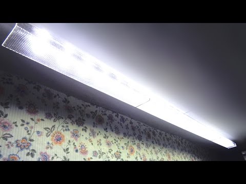 Видео: LED-светильник 140 Вт из карниза