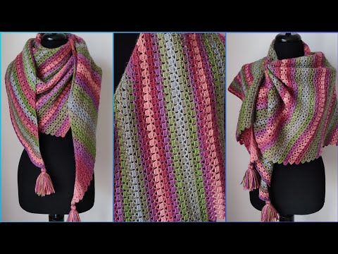 Видео: Удивительный узор шарфа бактус, который заставил меня усомниться во всем — как связать шарф крючком