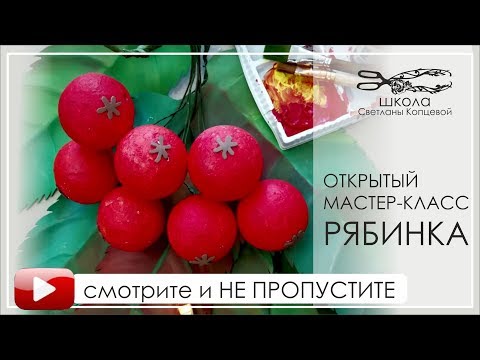 Видео: Открытый мастер-класс Рябинка Школа Светланы Копцевой преподаватель Светлана Копцева