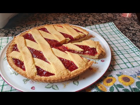 Видео: Пирог с клубничным конфитюром / итальянская кростата