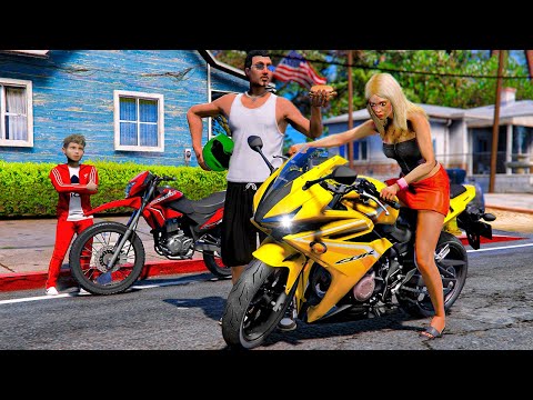Видео: ОТЕЦ И СЫН В GTA 5 - ПОКАТУШКИ С СЫНОМ НА МОТОЦИКЛАХ! МОЯ ДЕВУШКА КАТАЕТ МЕНЯ НА МОТОЦИКЛЕ! 🌊ВОТЕР
