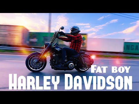 Видео: Harley Davidson Fat Boy, эксклюзивный мотоцикл! Роскошь и мощь!