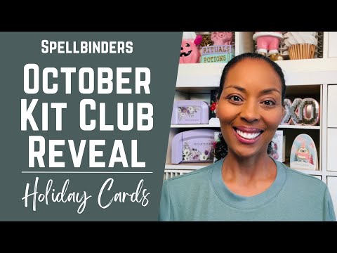 Видео: Праздничное ВЕСЕЛЬЕ! Октябрьский клуб комплектов с Spellbinders! | #teamspellbinders #neverstopma...
