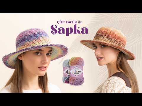 Видео: Alize Cotton Gold Batik ile Şapka Yapımı • Summer Hat Tutorial • ВЯЗАНИЕ ШАПКИ