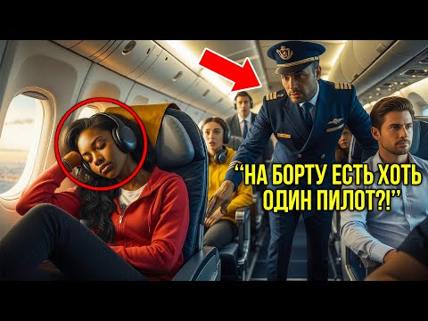 Видео: Чернокожая Девушка Дремала В Самолете, Пока Пилот В Ужасе Не Крикнул: «Нужен Летчик-Истребитель!»
