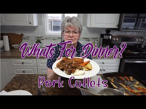 Видео: Что на ужин? Простые свиные отбивные с фиксинами.