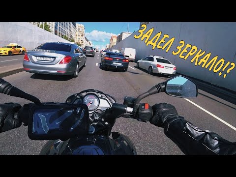 Видео: Пробираюсь сквозь пробки (на bajaj pulsar ns 200)