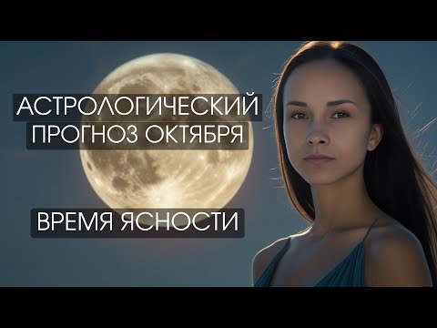 Видео: Суперлуние в Овне, разворот Плутона, и счастливая Венера: главные события Октября 2025 #астрология